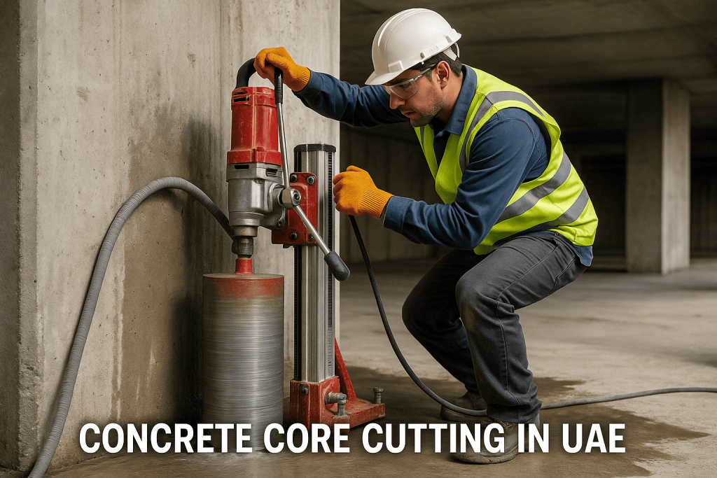 Concrete core cutting in UAE